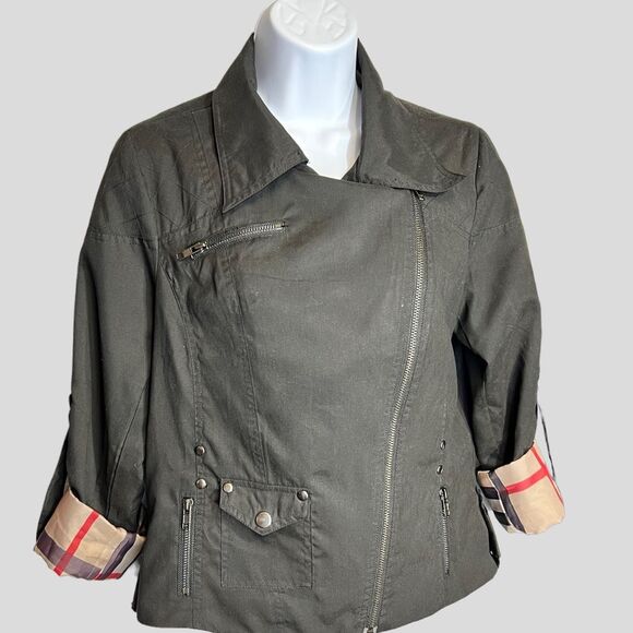 Women’s Zoompy Jackets & Coats | Black Jacket | Color: Black/Tan size Medium - Picture 4 of 8